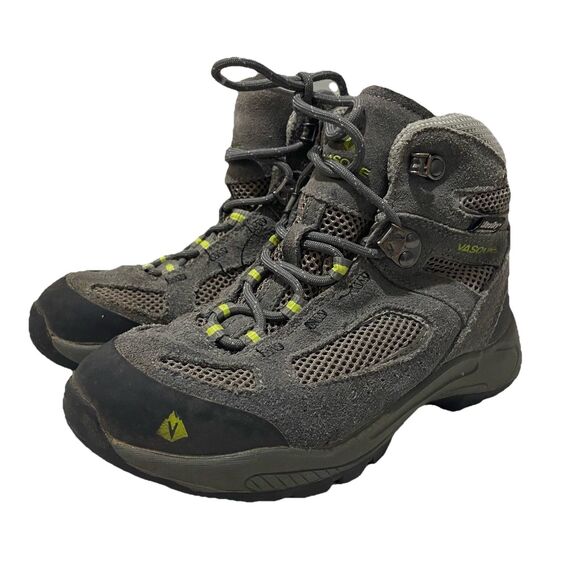 Vasque Breeze 2.0 Gray Leather Hiking Trail Outdoor Youth Boot 7213 Size 2M - Picture 1 of 15
